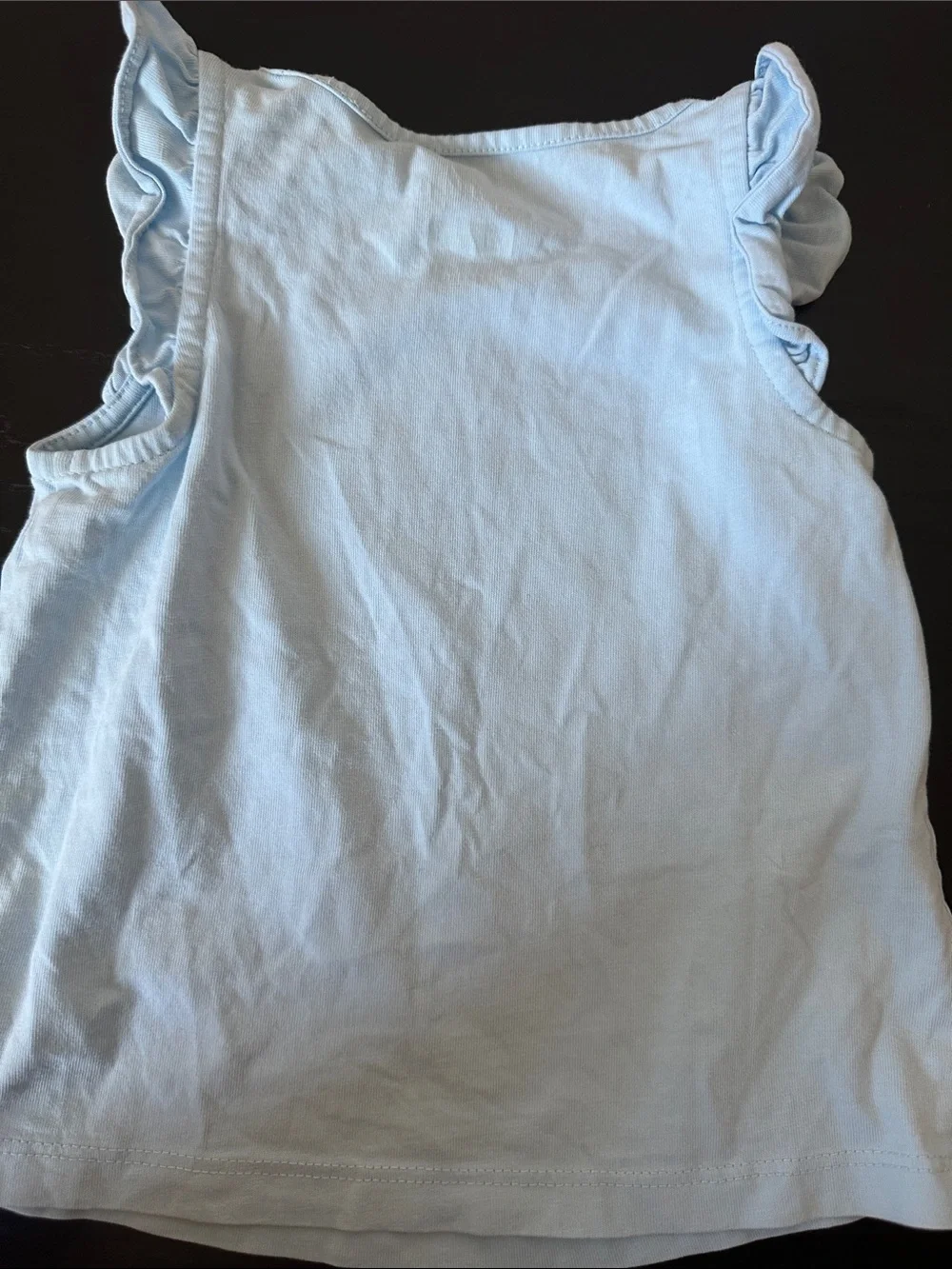 Lilly Pulitzer Baby Blue Ruffle Sleeve Tank Top